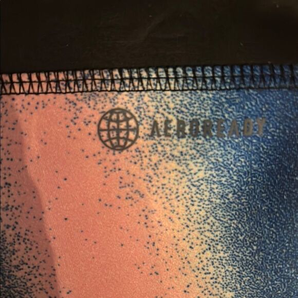 Adidas Pink and Blue Gradient Leggings - Picture 5 of 7